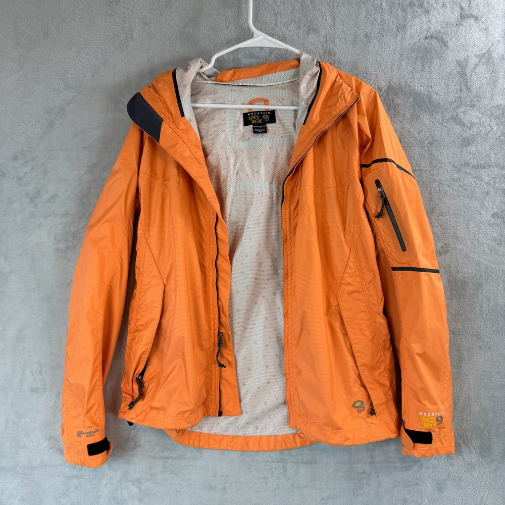 Mountain HardWear Womens Med Stretch Ozonic Jacket Orange Hiking - Picture 8 of 16